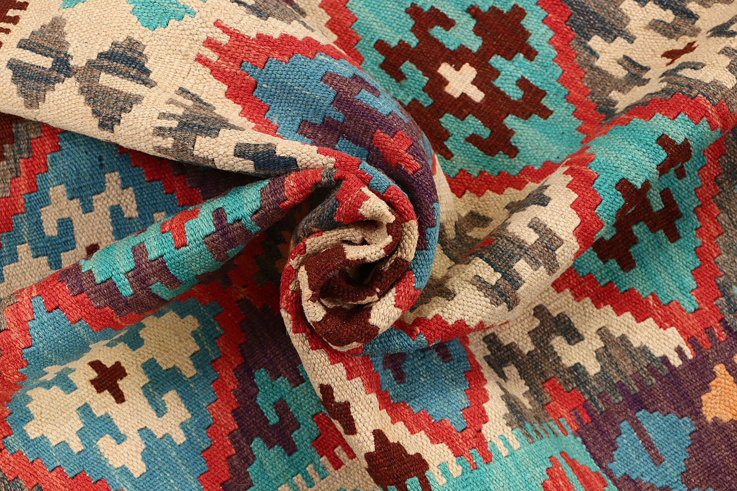 3' X 5'  Multy Handmade Veggie Dye Kilim Rug Rectangular