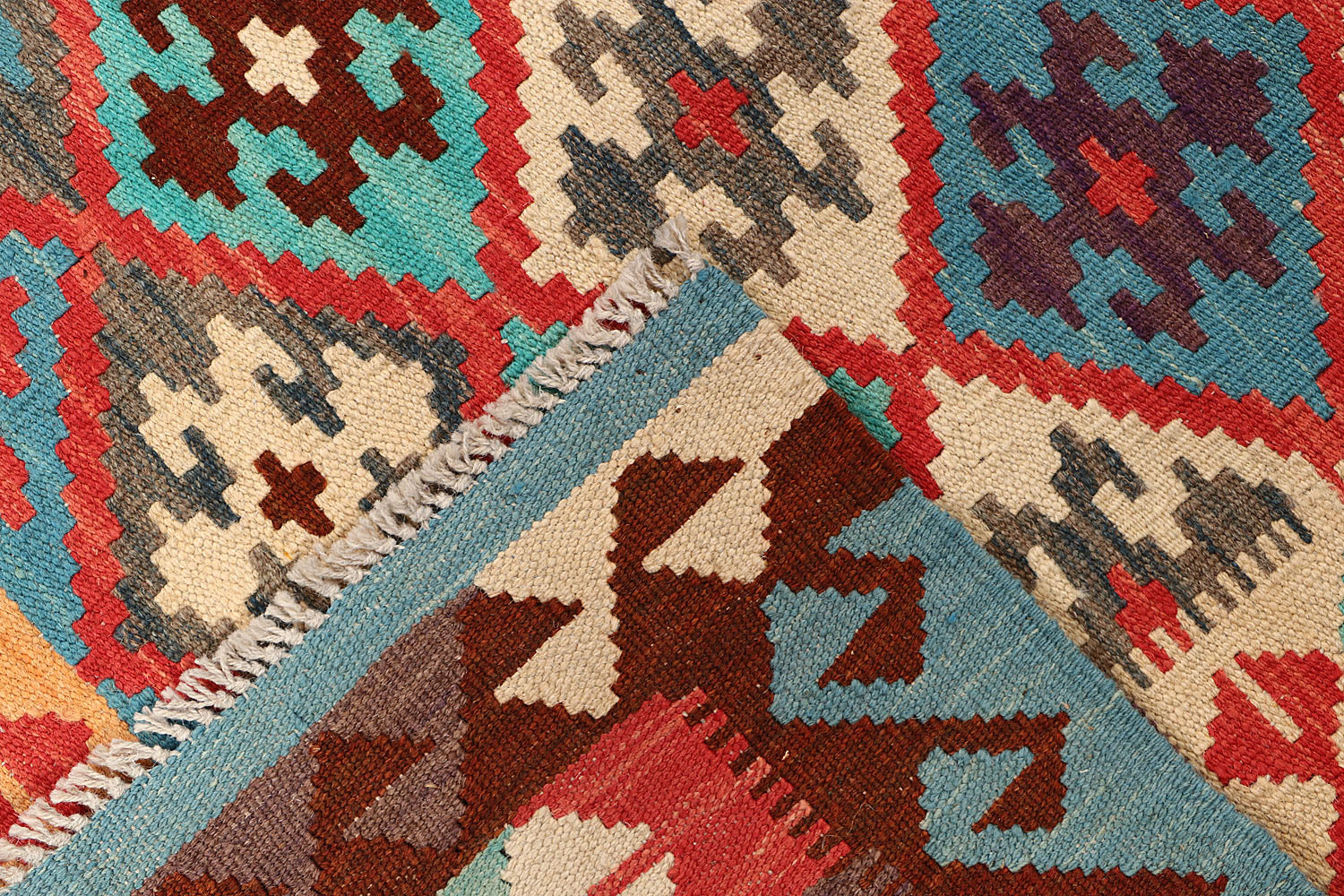 3' X 5'  Multy Handmade Veggie Dye Kilim Rug Rectangular