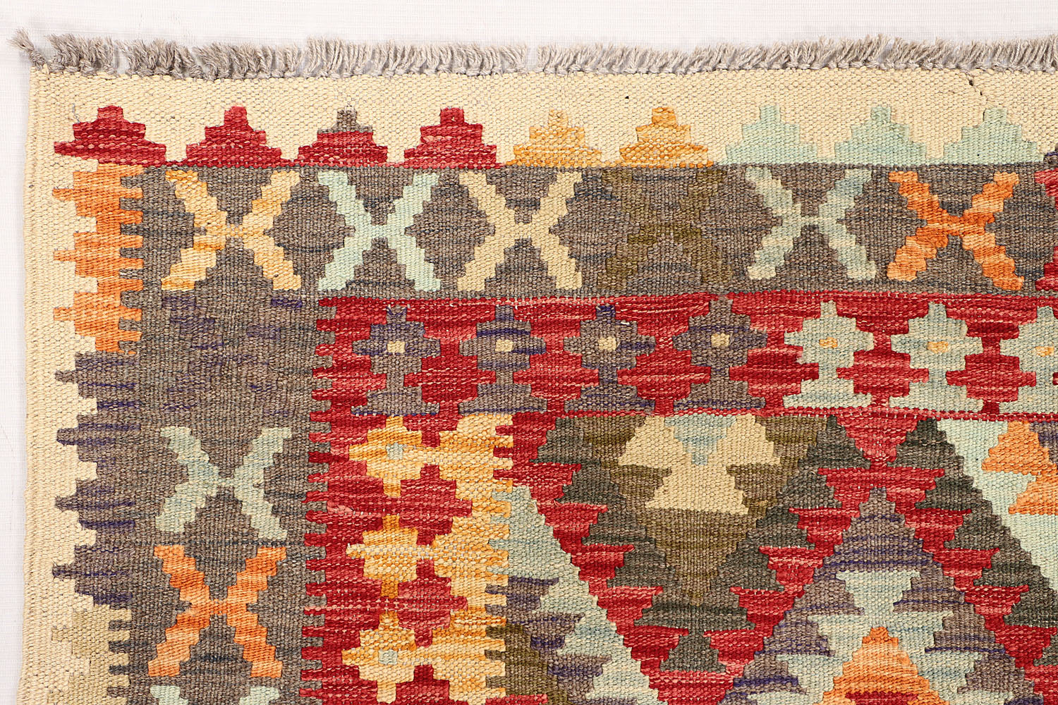 3' X 5'  Multy Handmade Veggie Dye Kilim Rug Rectangular