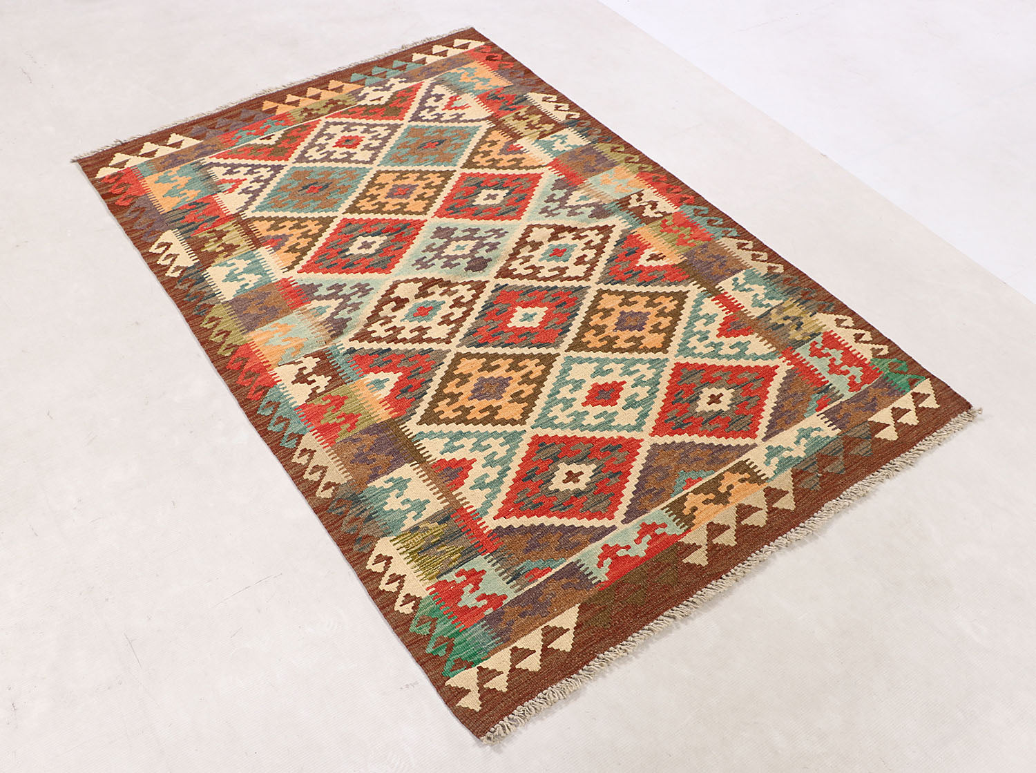 3' X 5'  Multy Handmade Veggie Dye Kilim Rug Rectangular