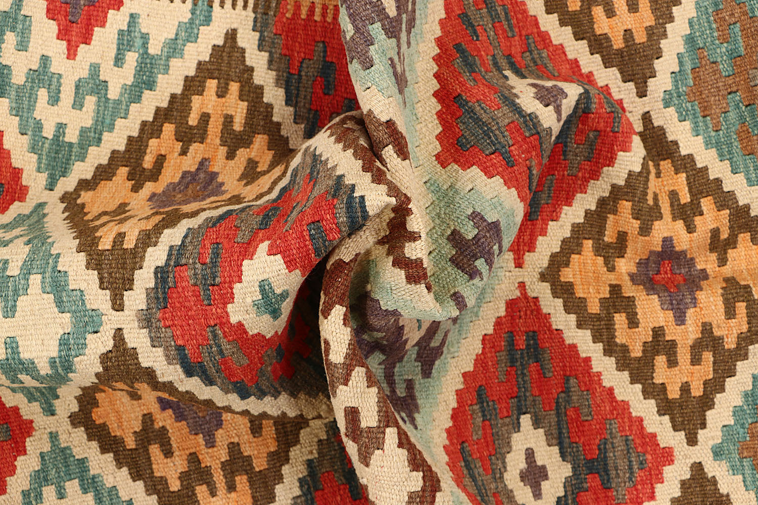 3' X 5'  Multy Handmade Veggie Dye Kilim Rug Rectangular