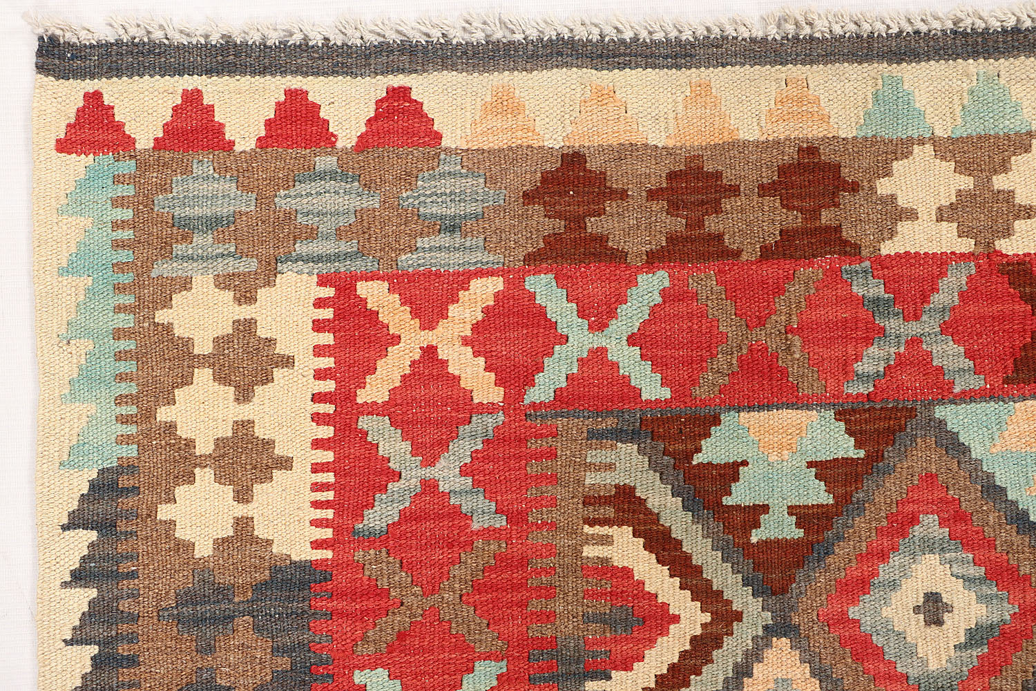 3' X 5'  Multy Handmade Veggie Dye Kilim Rug Rectangular
