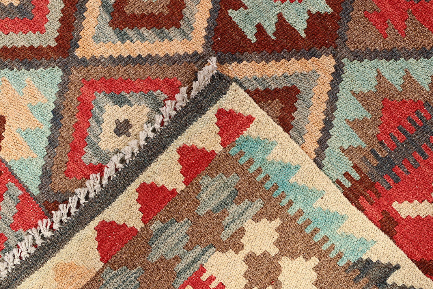 3' X 5'  Multy Handmade Veggie Dye Kilim Rug Rectangular