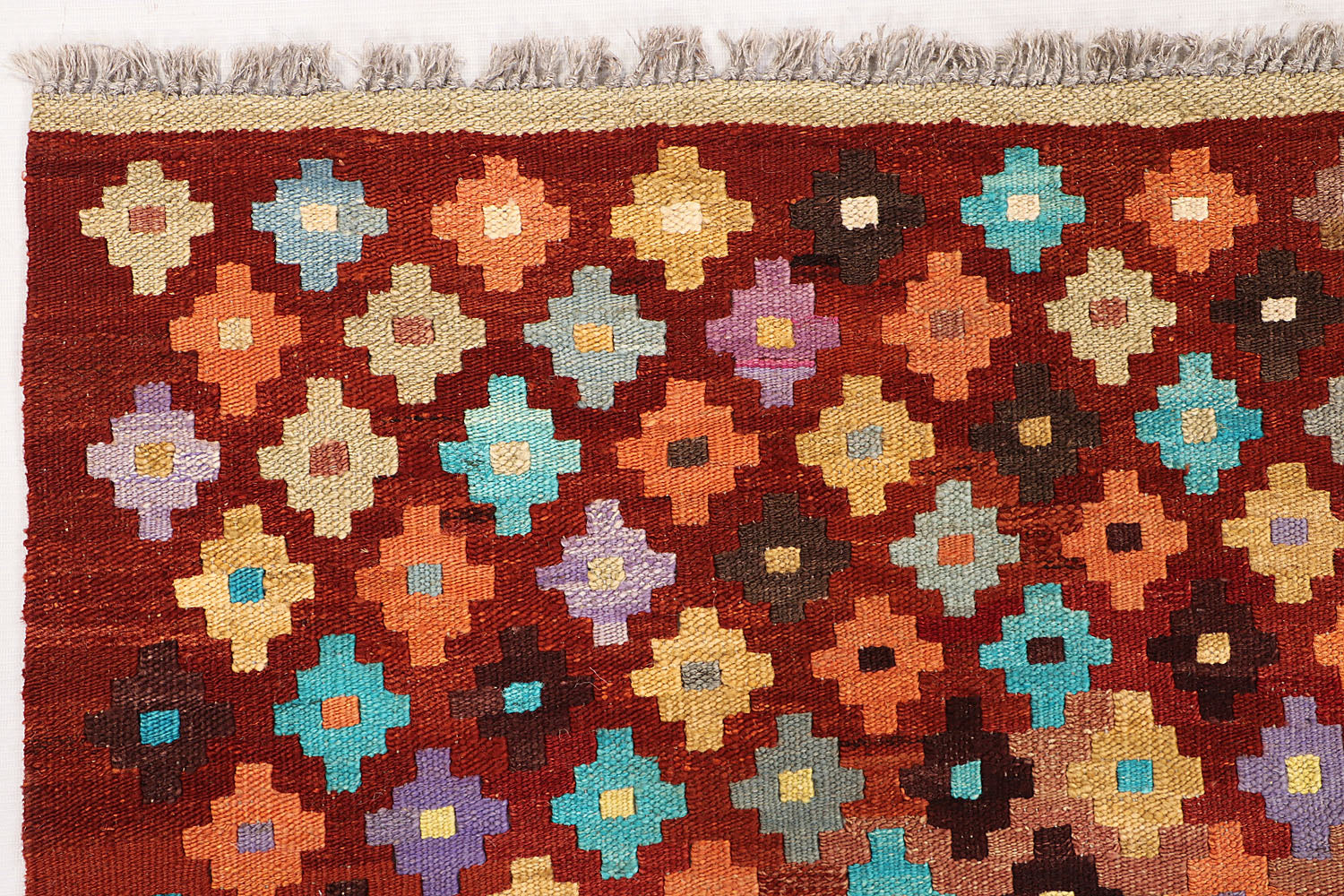 3' X 5'  Multy Handmade Veggie Dye Kilim Rug Rectangular