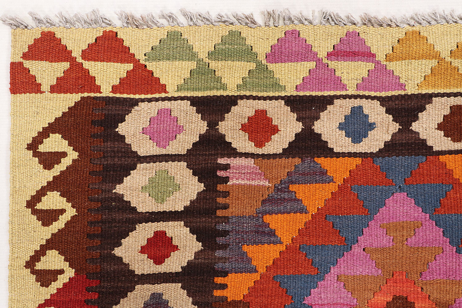 3' X 5'  Multy Handmade Veggie Dye Kilim Rug Rectangular