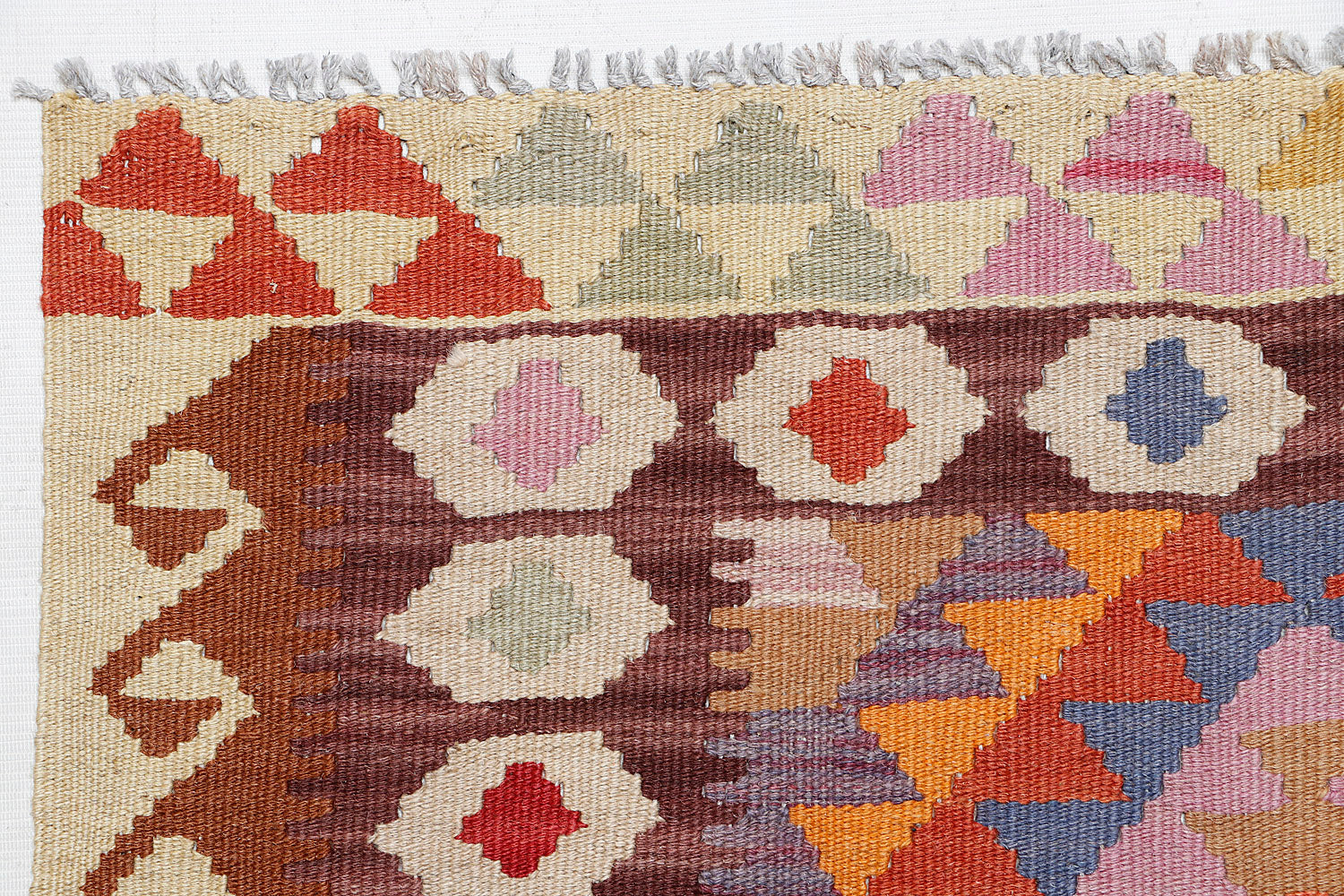 3' X 5'  Multy Handmade Veggie Dye Kilim Rug Rectangular
