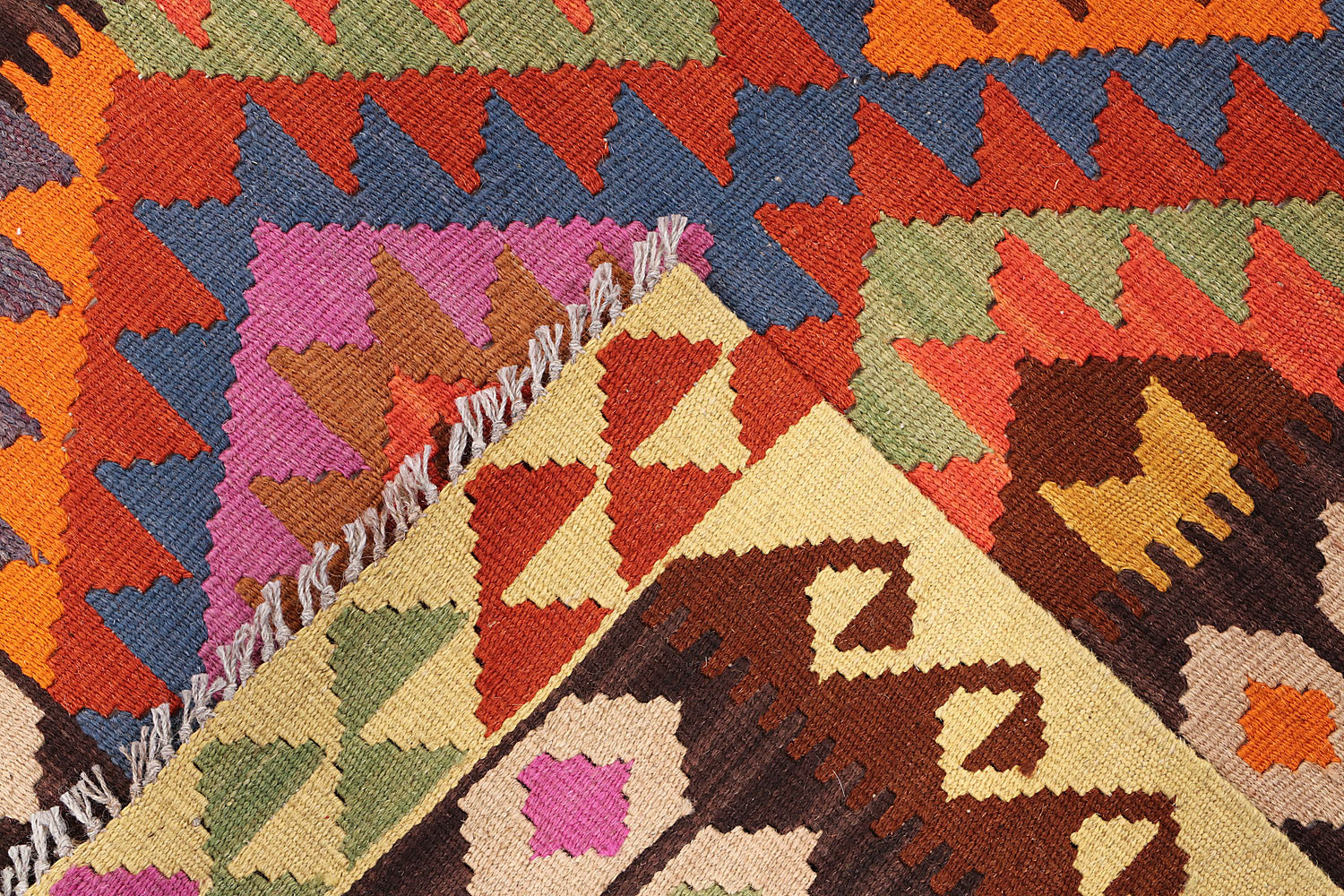 3' X 5'  Multy Handmade Veggie Dye Kilim Rug Rectangular