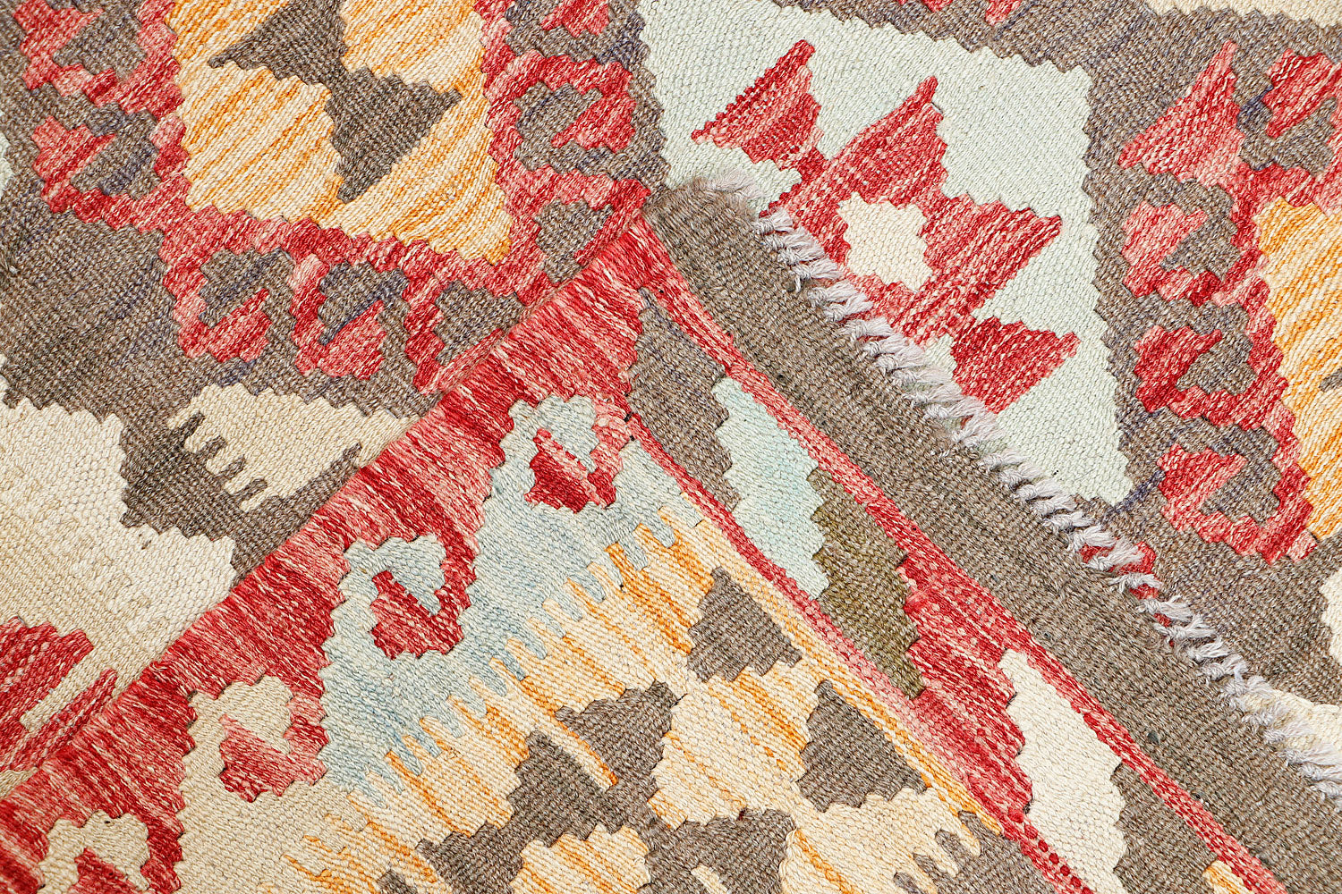 3' X 5'  Multy Handmade Veggie Dye Kilim Rug Rectangular