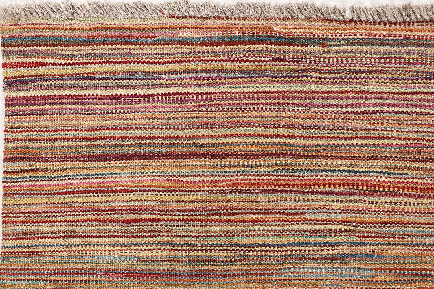 5' 6" X 8'  Multy Handmade Veggie Dye Kilim Rug Rectangular