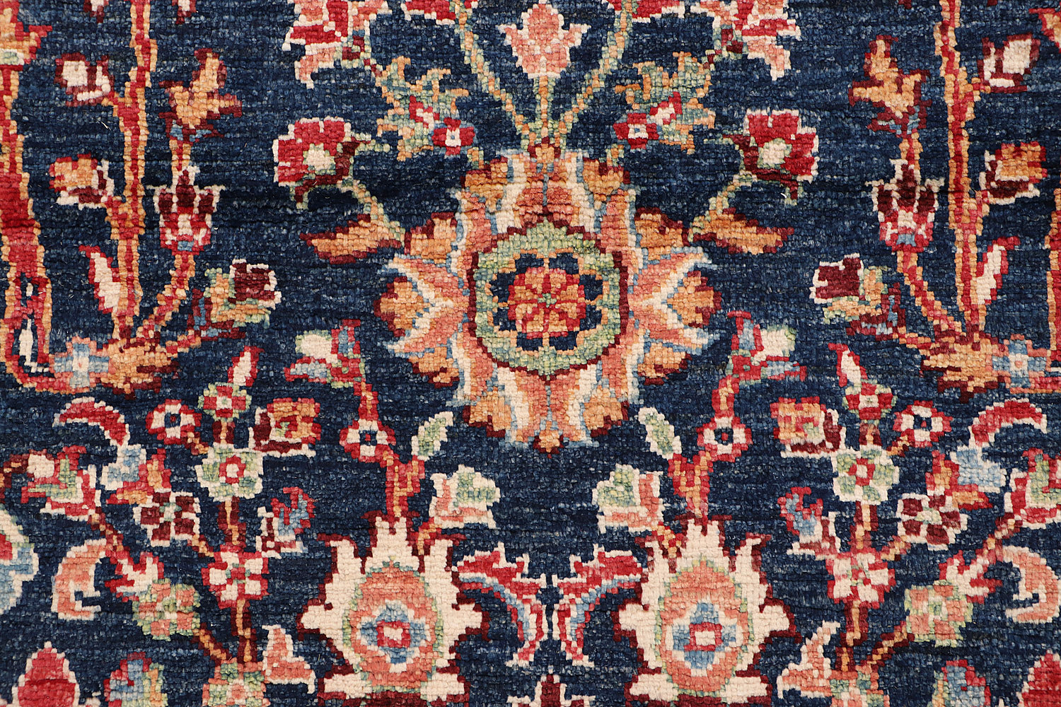 Mamluk Persian Hand Knotted Wool Rug Blue 9' x 12'