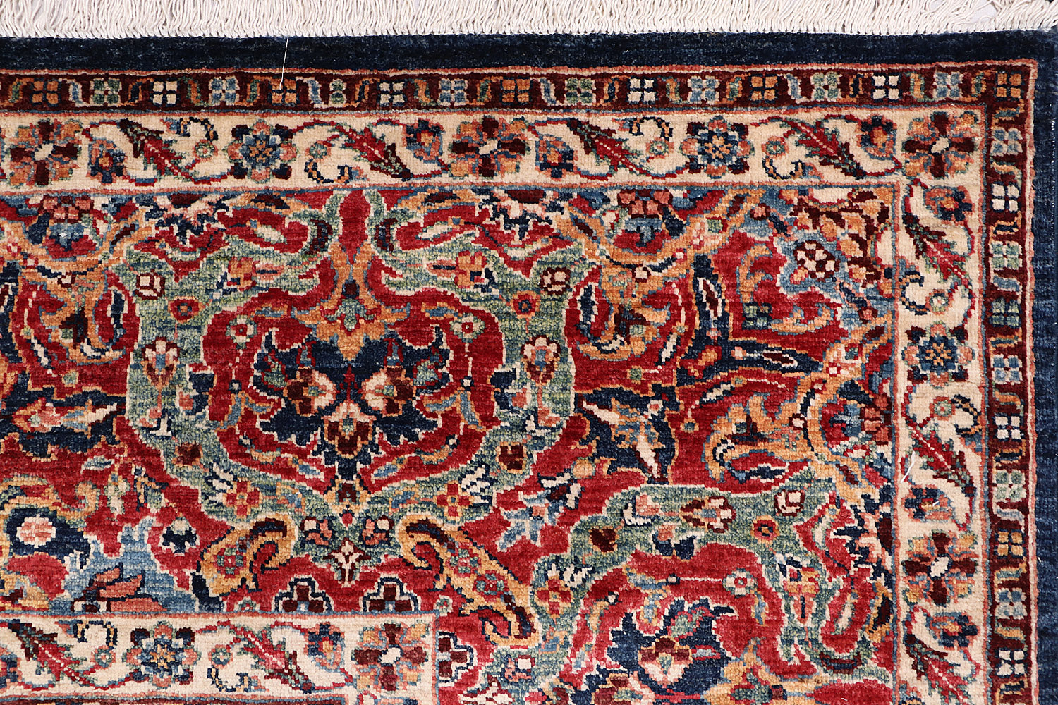 Mamluk Persian Hand Knotted Wool Rug Blue 9' x 12'