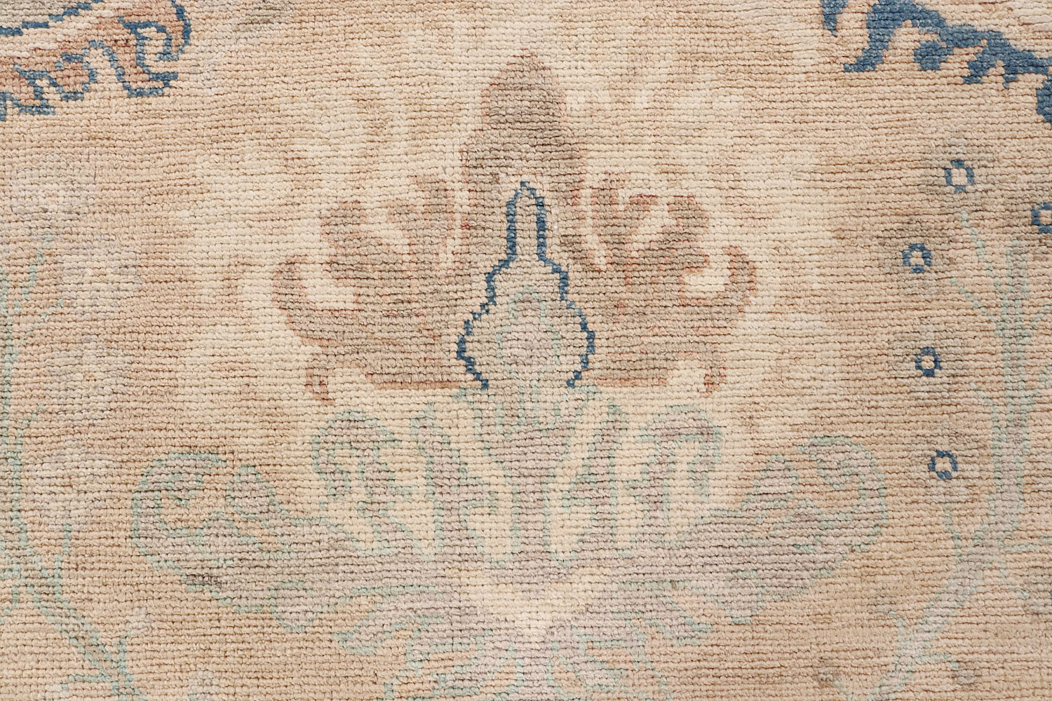 9' X 13'  Gold Handmade Turkish Rug OUSHAK Rectangular