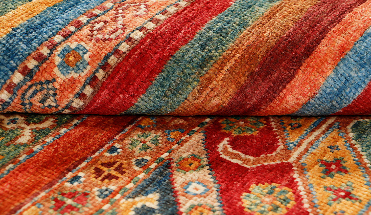 Khurjeen Persian Hand Knotted Wool Rug Multicolor 3' x 4'