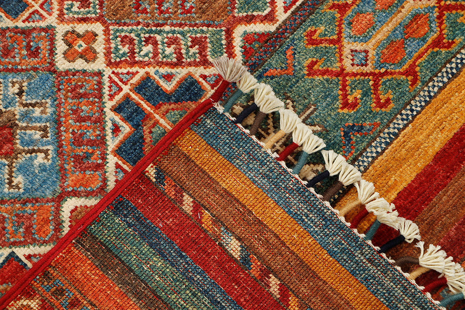Khurjeen Persian Hand Knotted Wool Rug Multicolor 3' x 4'