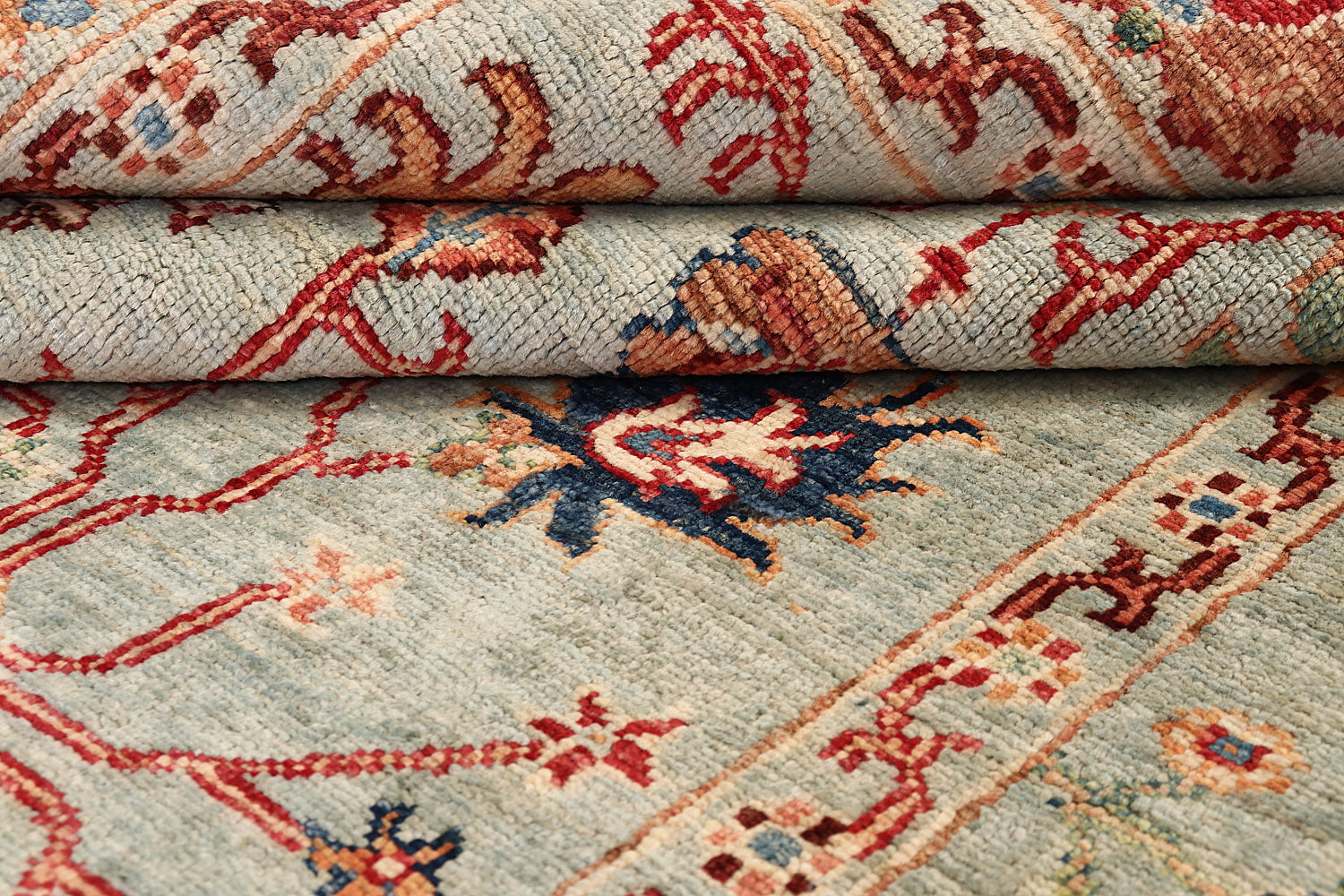 Sultani Persian Hand Knotted Wool Rug Gray 4' x 6'