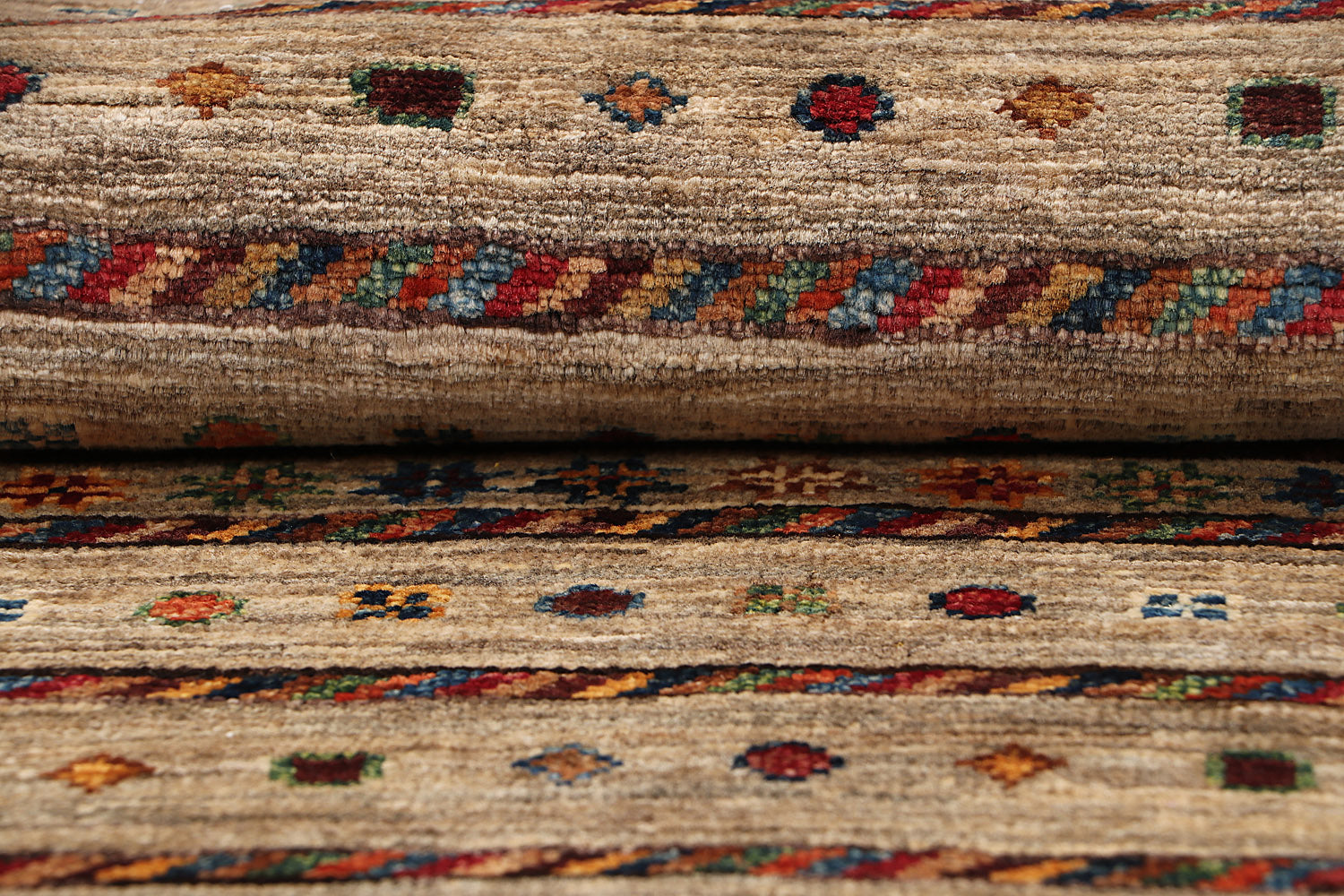 Handmade Persian Rug KHURJEEN