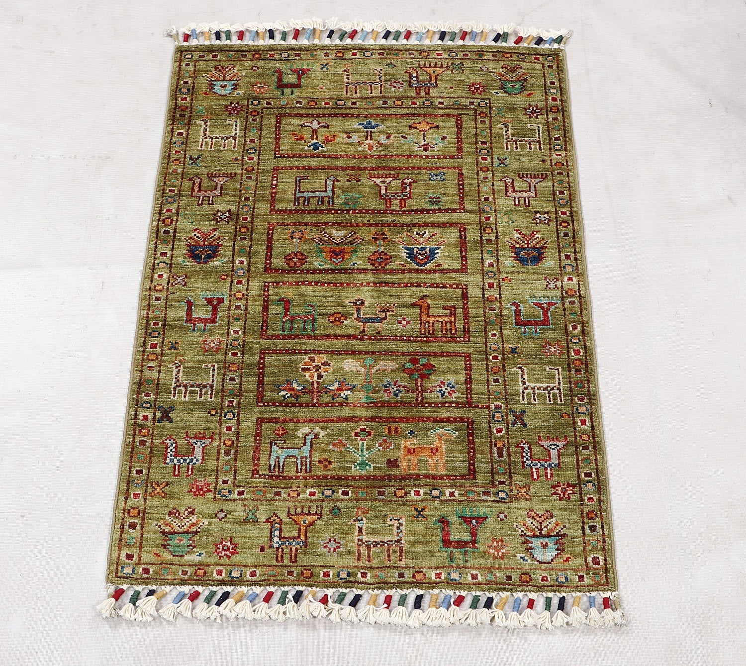 Handmade Persian Rug KHURJEEN