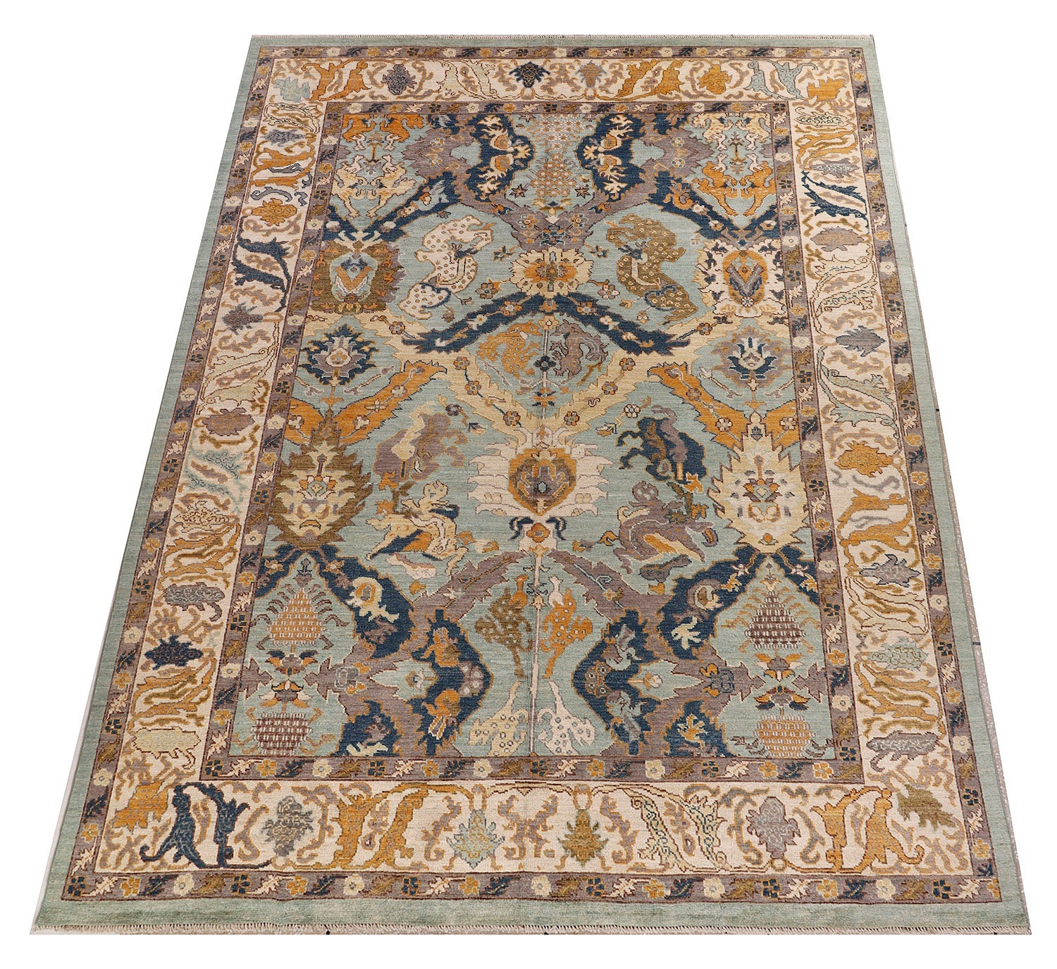 Handmade Turkish Rug OUSHAK