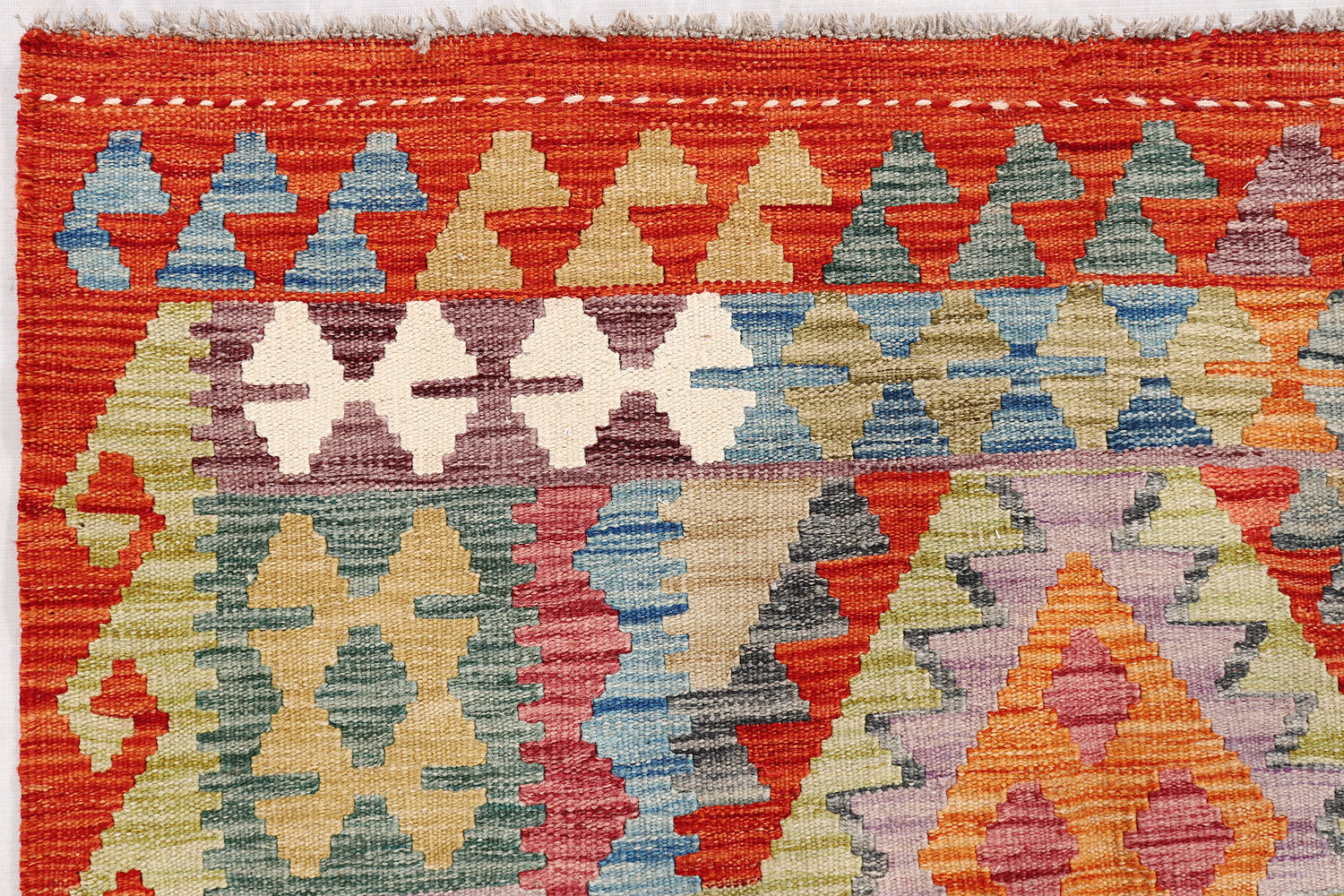 3' X 5'  Multy Handmade Veggie Dye Kilim Rug Rectangular