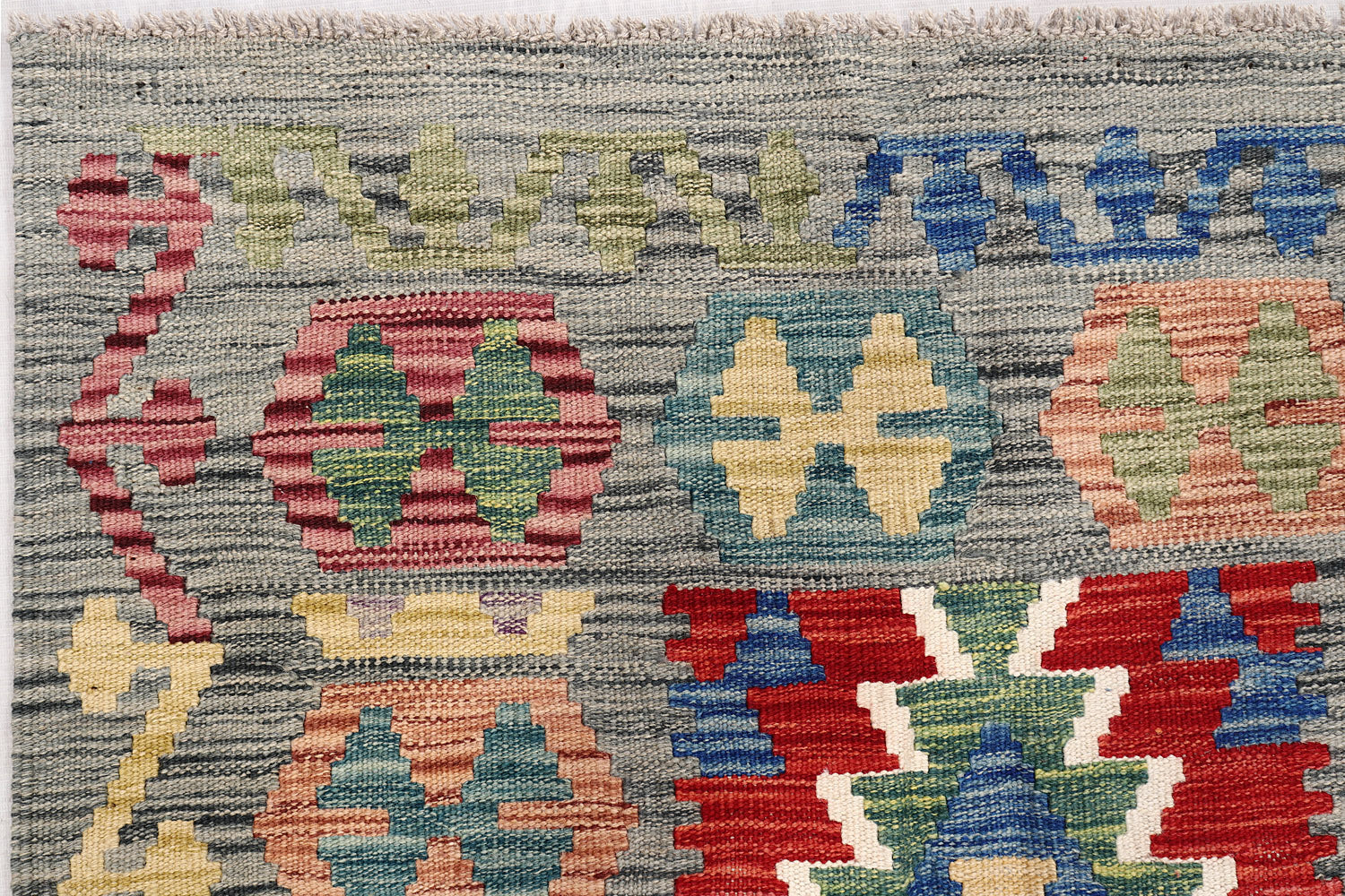 3' X 5'  Multy Handmade Veggie Dye Kilim Rug Rectangular