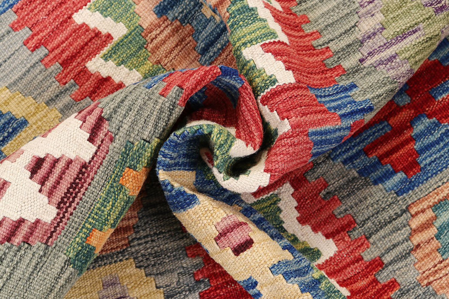 3' X 5'  Multy Handmade Veggie Dye Kilim Rug Rectangular