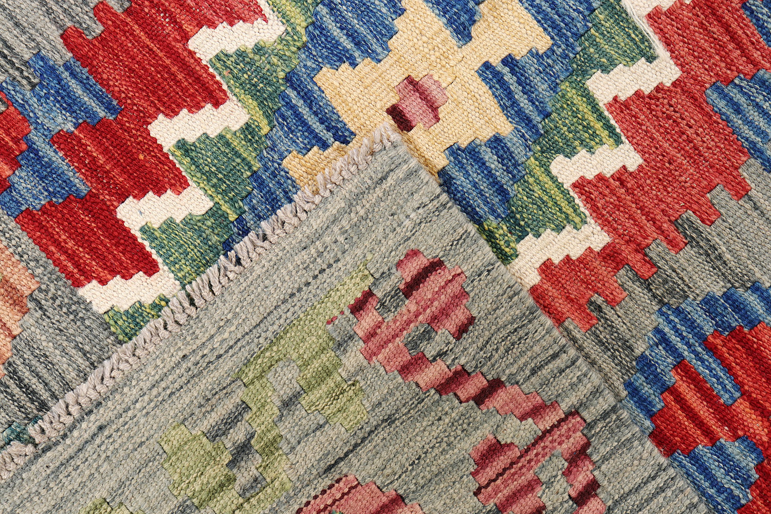 3' X 5'  Multy Handmade Veggie Dye Kilim Rug Rectangular