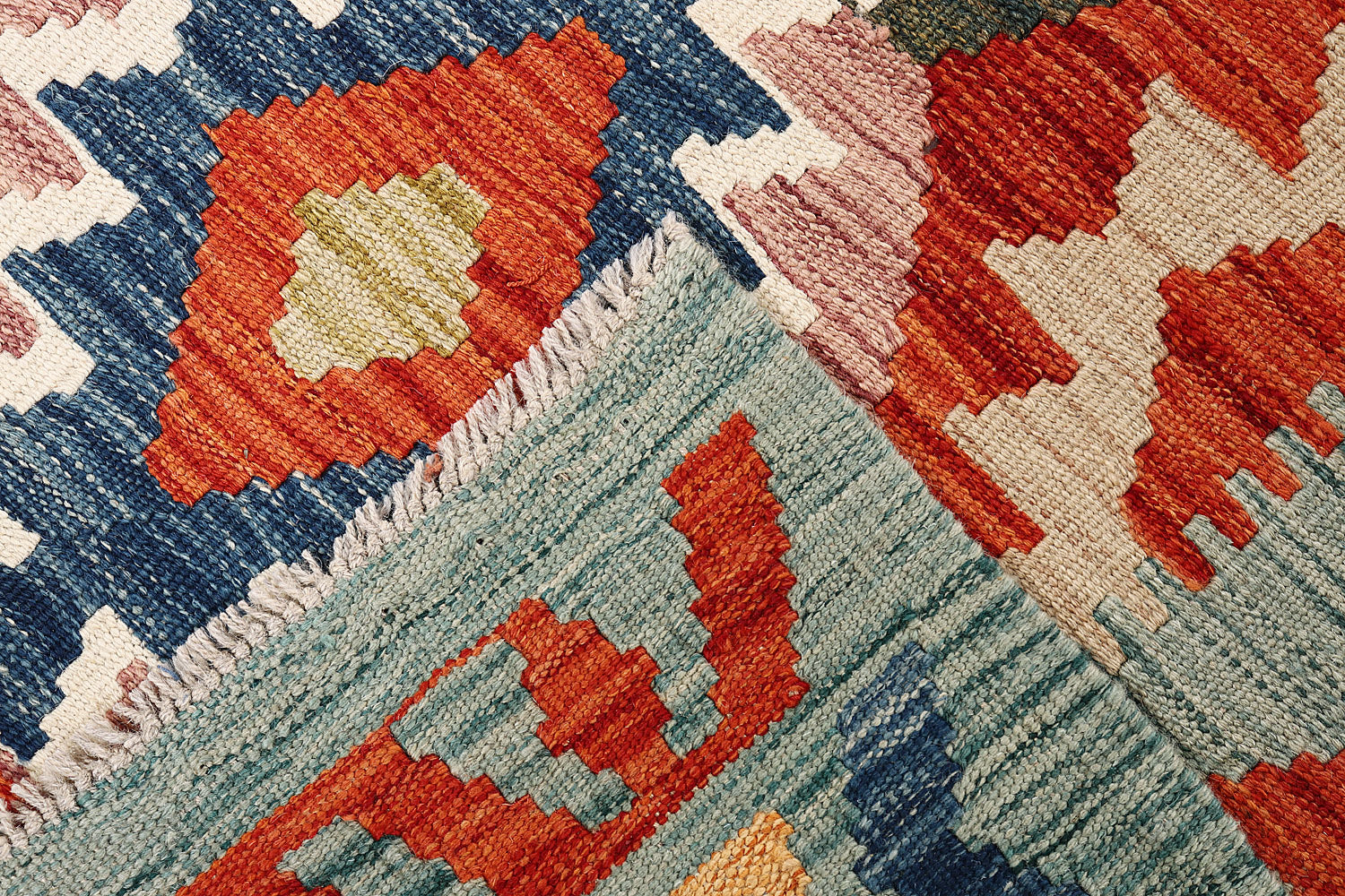 Multy Handmade Veggie Dye Kilim Rug Rectangular