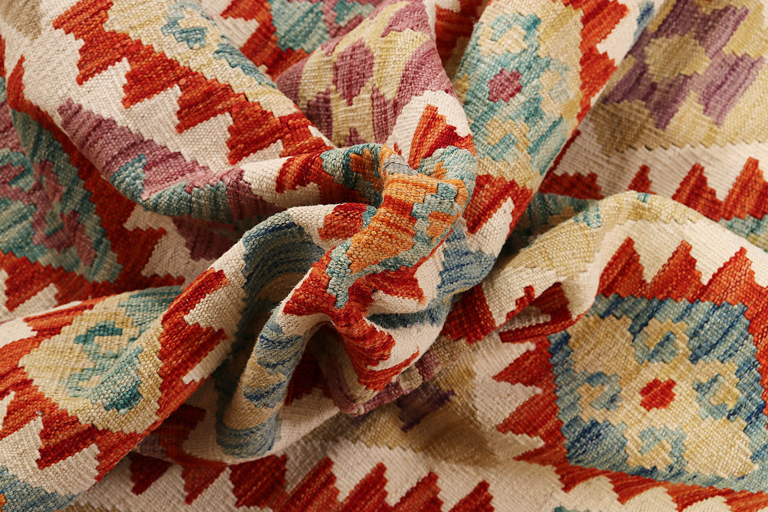 Multy Handmade Veggie Dye Kilim Rug Rectangular
