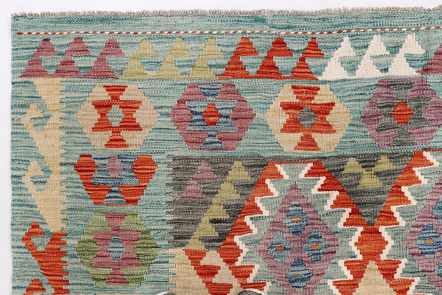 Multy Handmade Veggie Dye Kilim Rug Rectangular