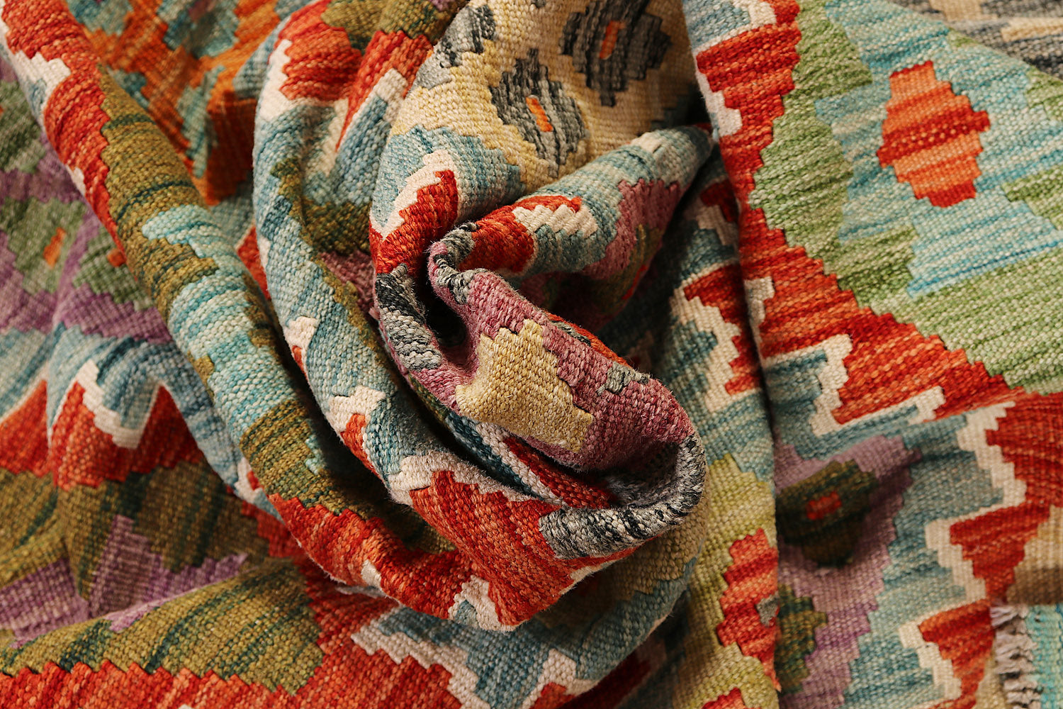 Multy Handmade Veggie Dye Kilim Rug Rectangular