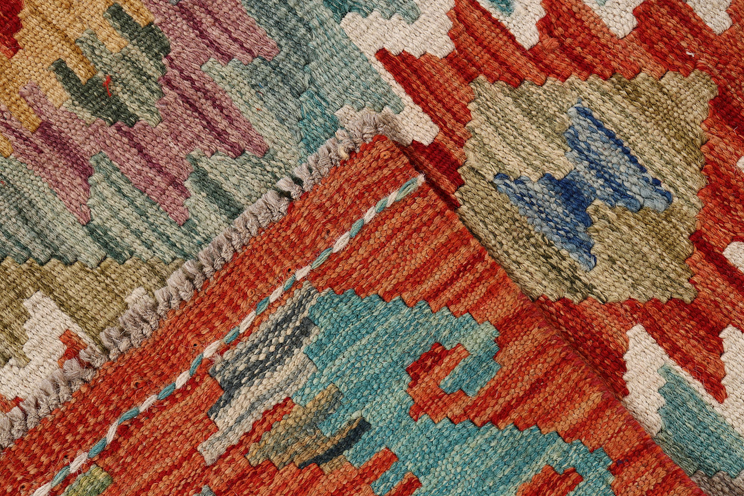 2' x 3'  Multy Handmade Veggie Dye Kilim Rug Rectangular