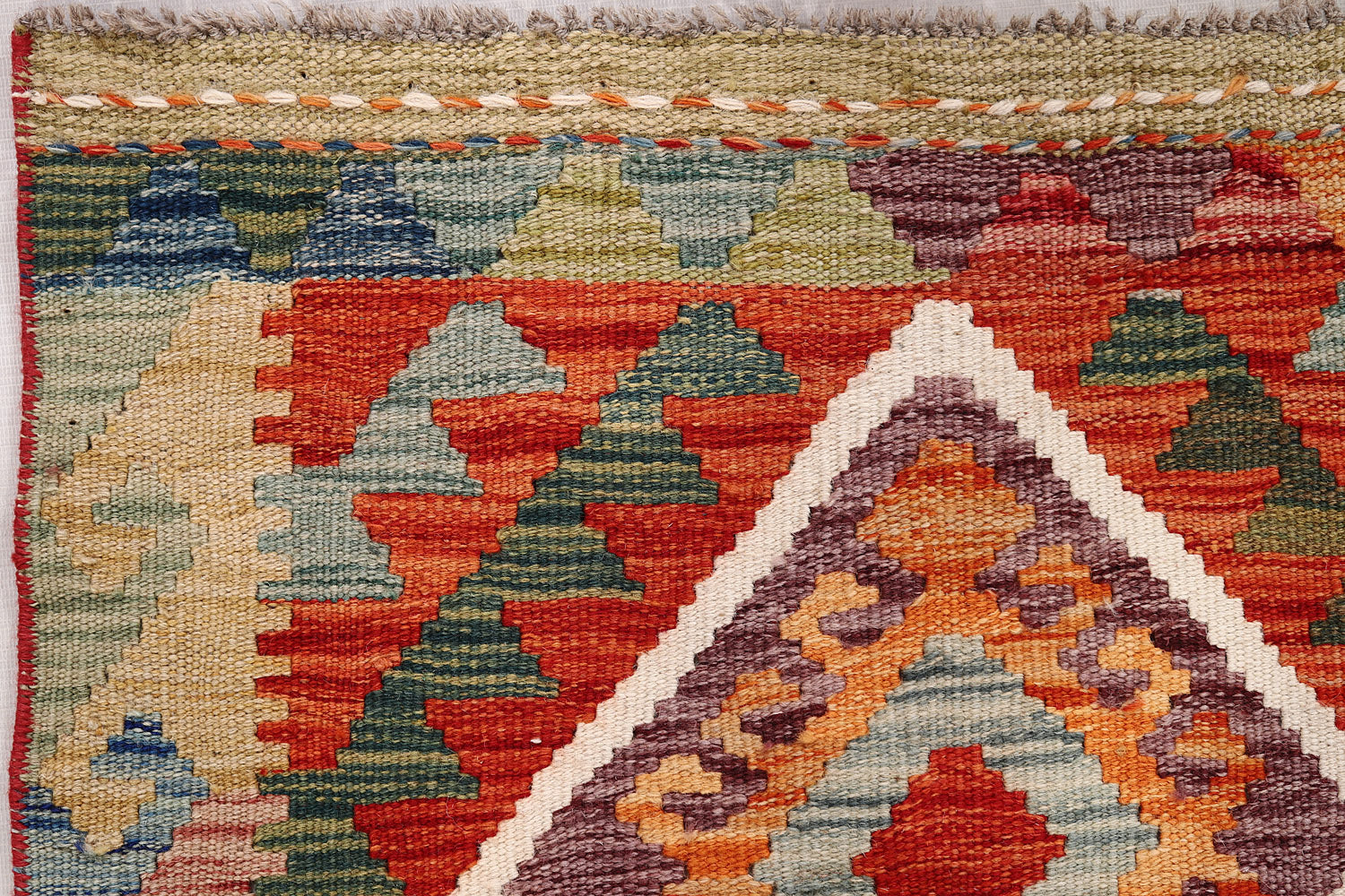 2' x 3'  Multy Handmade Veggie Dye Kilim Rug Rectangular