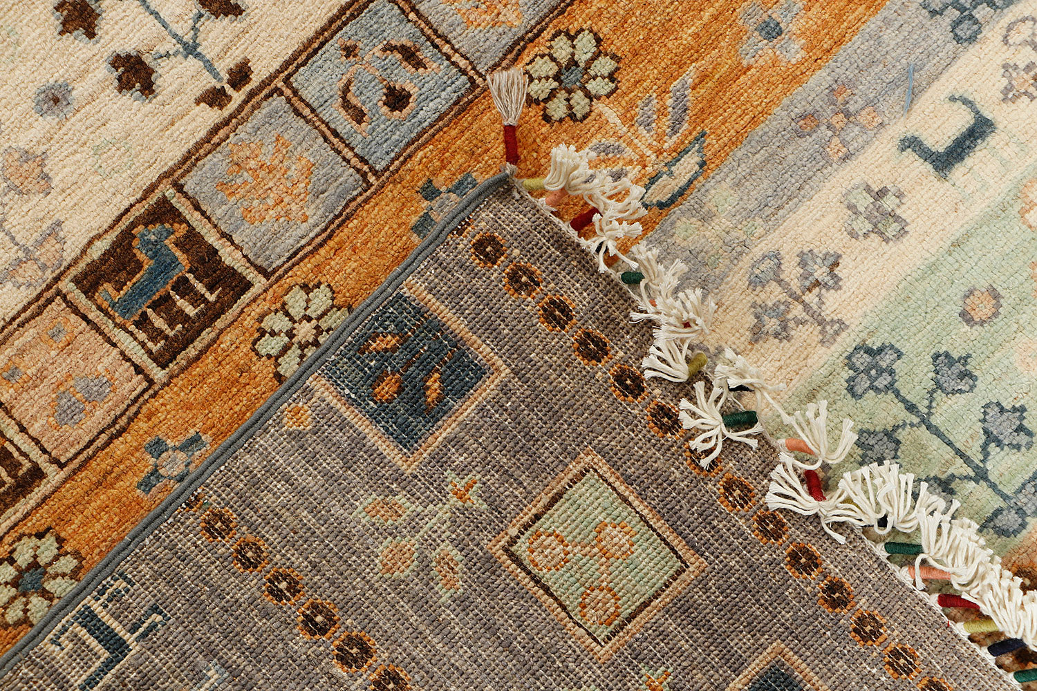 6' x 9'  Multi Handmade Persian Rug LORIBAFT Rectangular