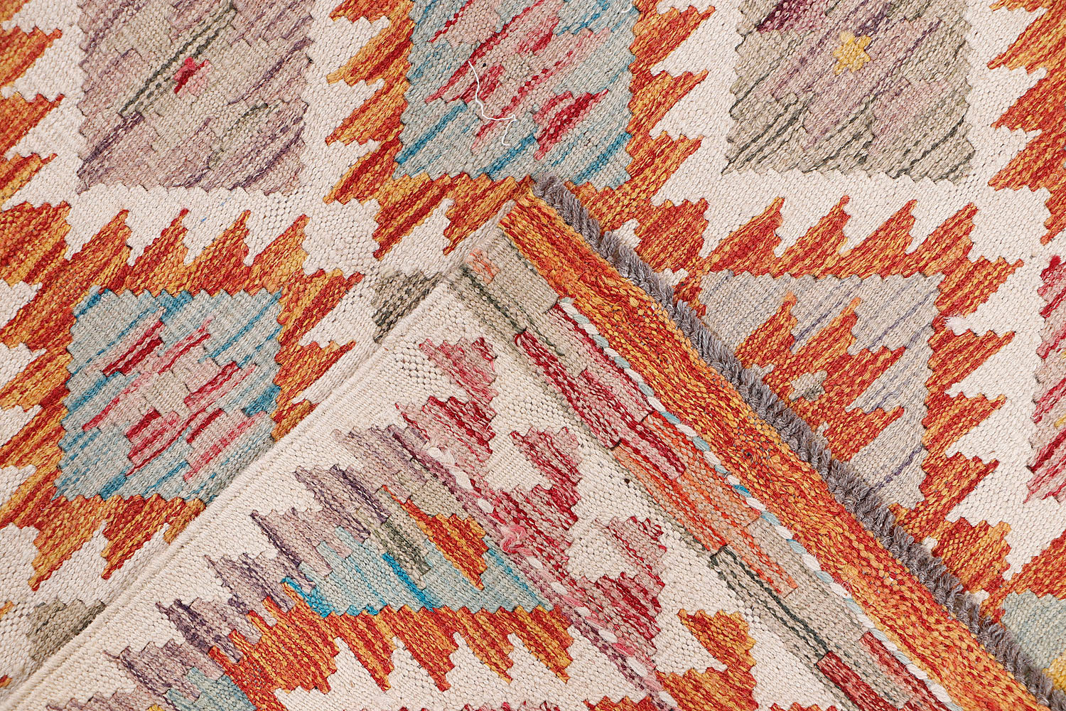 3' X 4'  Multy Handmade Veggie Dye Kilim Rug Rectangular