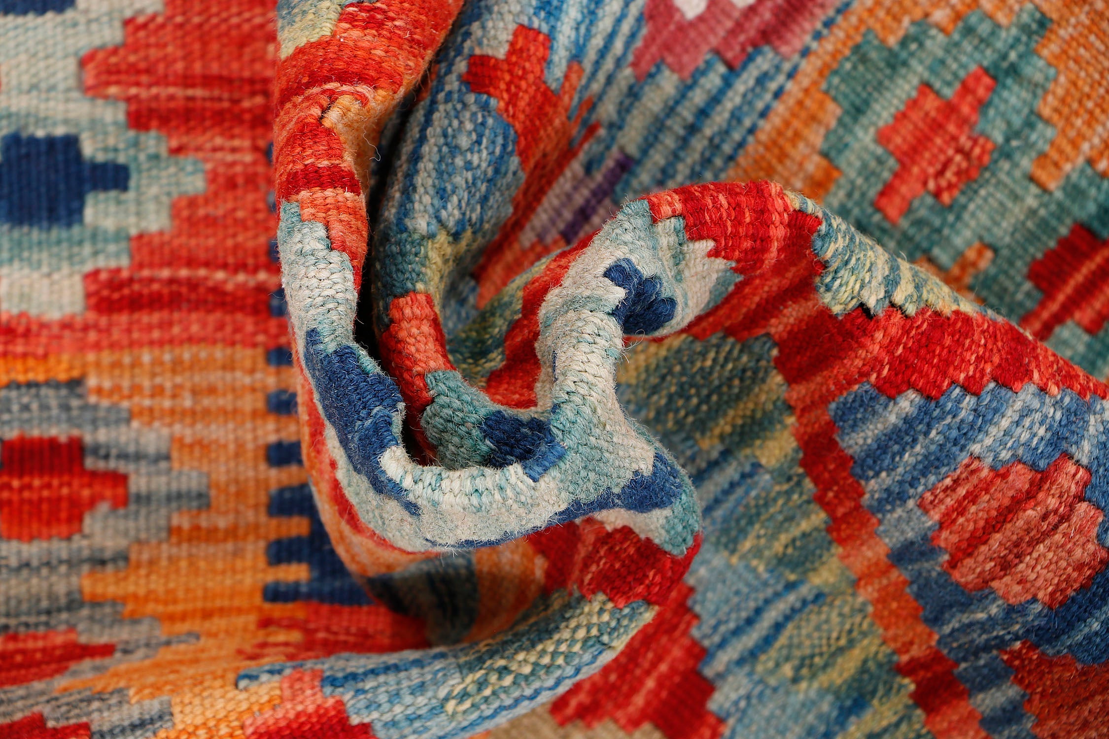 3' X 4'  Multy Handmade Veggie Dye Kilim Rug Rectangular