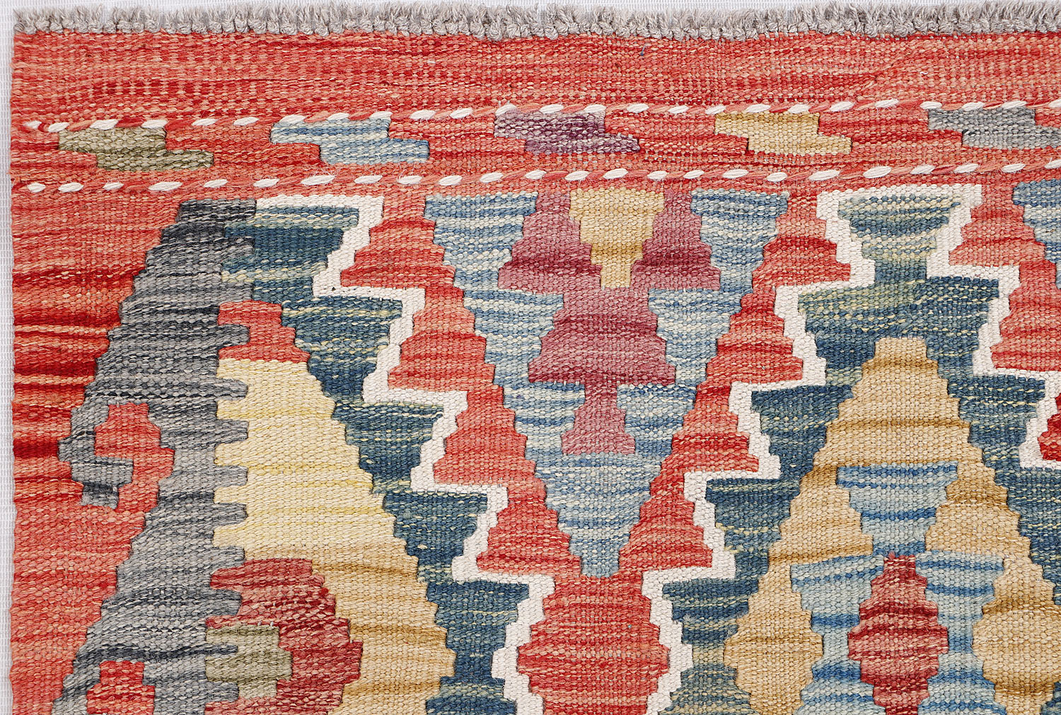3' X 8'  Multy Handmade Veggie Dye Kilim Rug Runner
