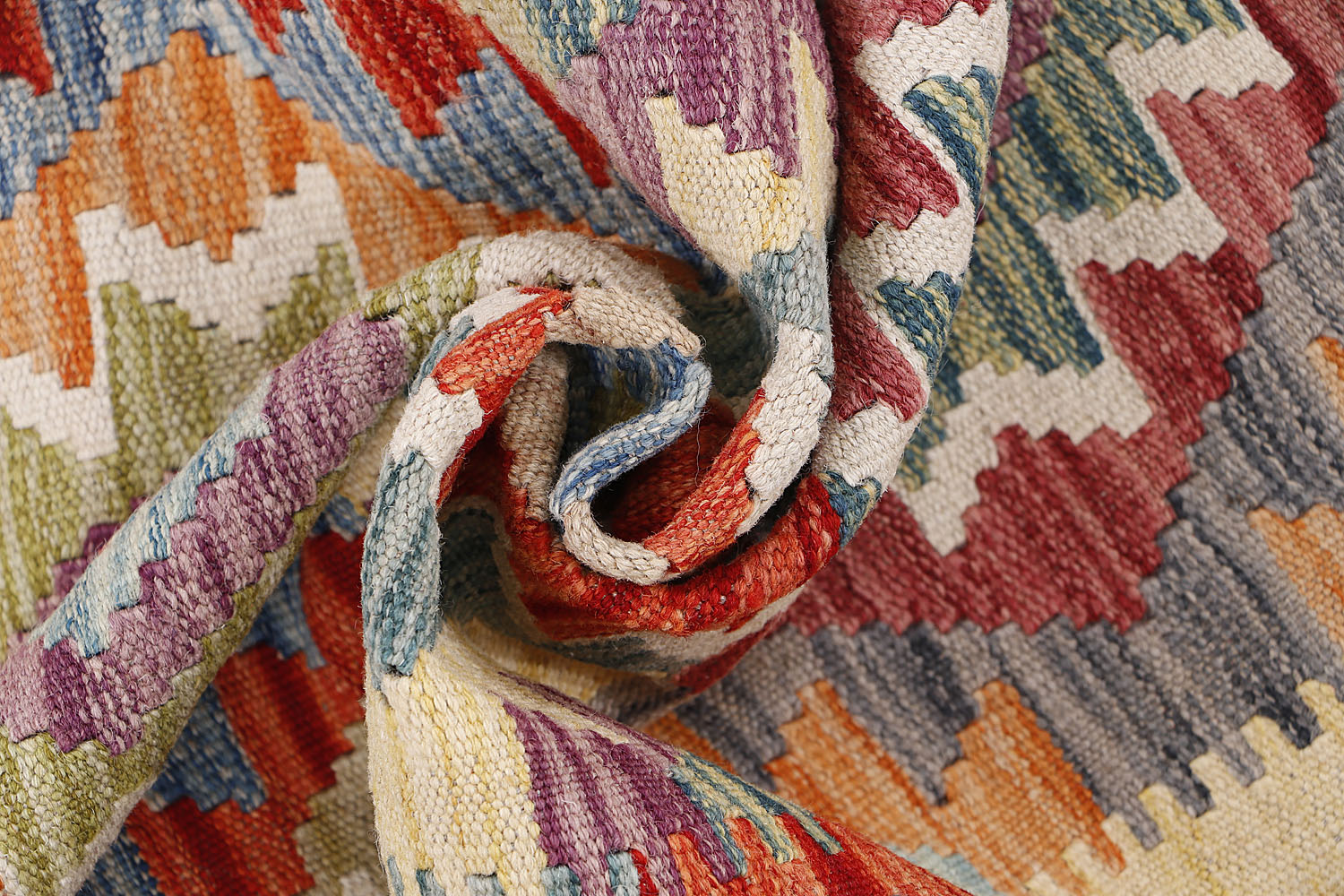 3' X 8'  Multy Handmade Veggie Dye Kilim Rug Runner