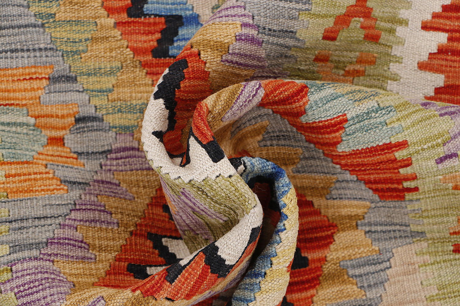 3' X 8'  Multy Handmade Veggie Dye Kilim Rug Runner