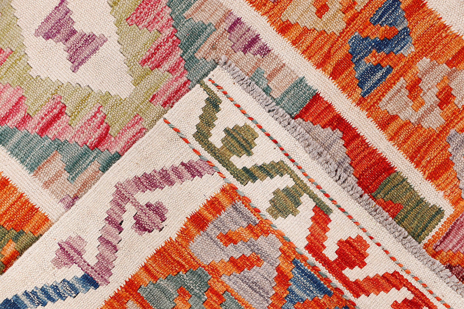 3' X 8'  Multy Handmade Veggie Dye Kilim Rug Runner