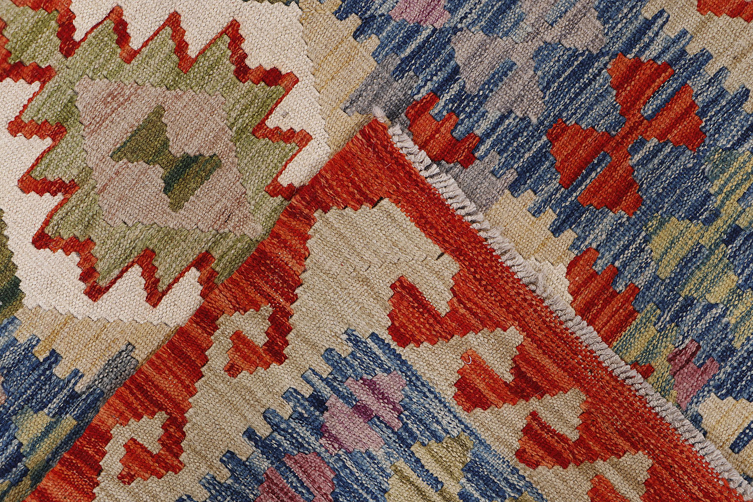 3' X 8'  Multy Handmade Veggie Dye Kilim Rug Runner