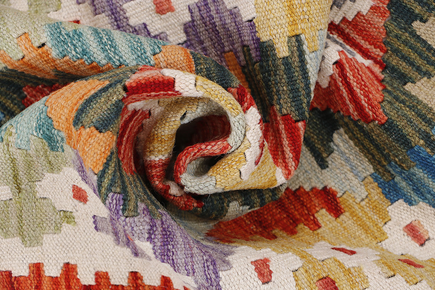 3' X 8'  Multy Handmade Veggie Dye Kilim Rug Runner