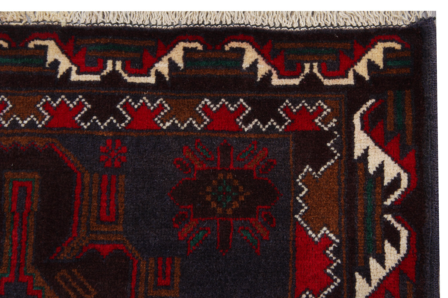 Handmade Adraskan Baluchi Afghan Rug