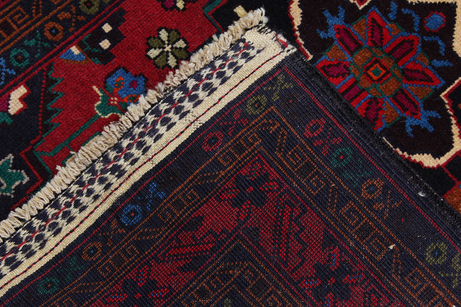 Handmade Adraskan Baluchi Afghan Rug