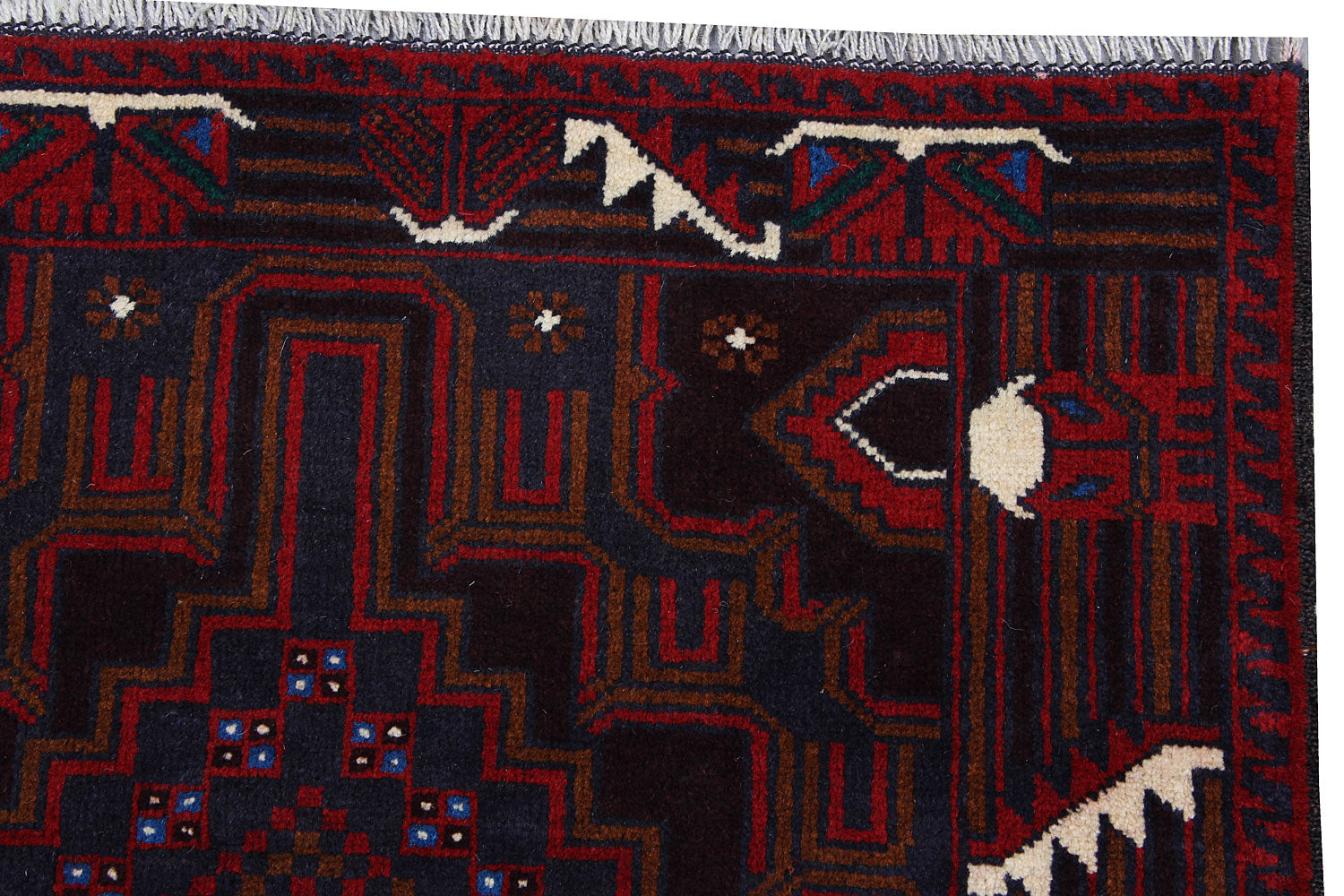 Handmade Adraskan Baluchi Afghan Rug
