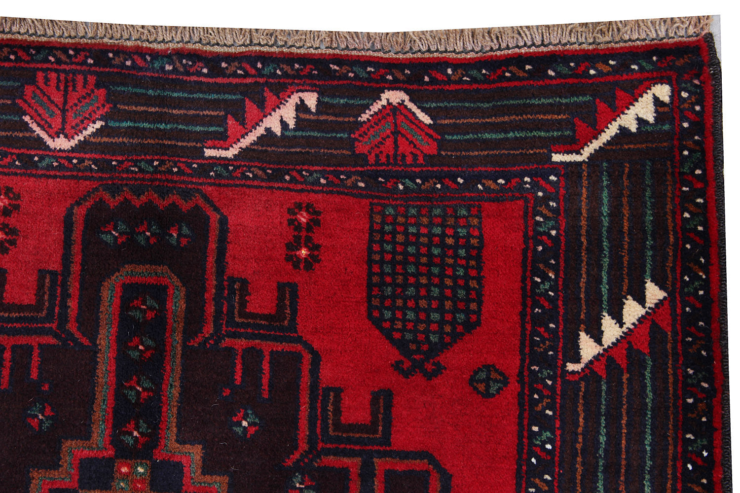 Handmade Adraskan Baluchi Afghan Rug