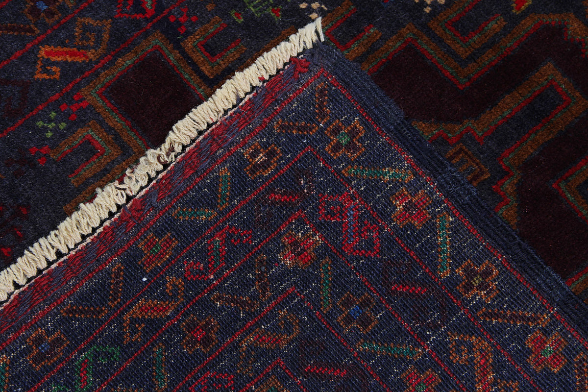 Handmade Adraskan Baluchi Afghan Rug