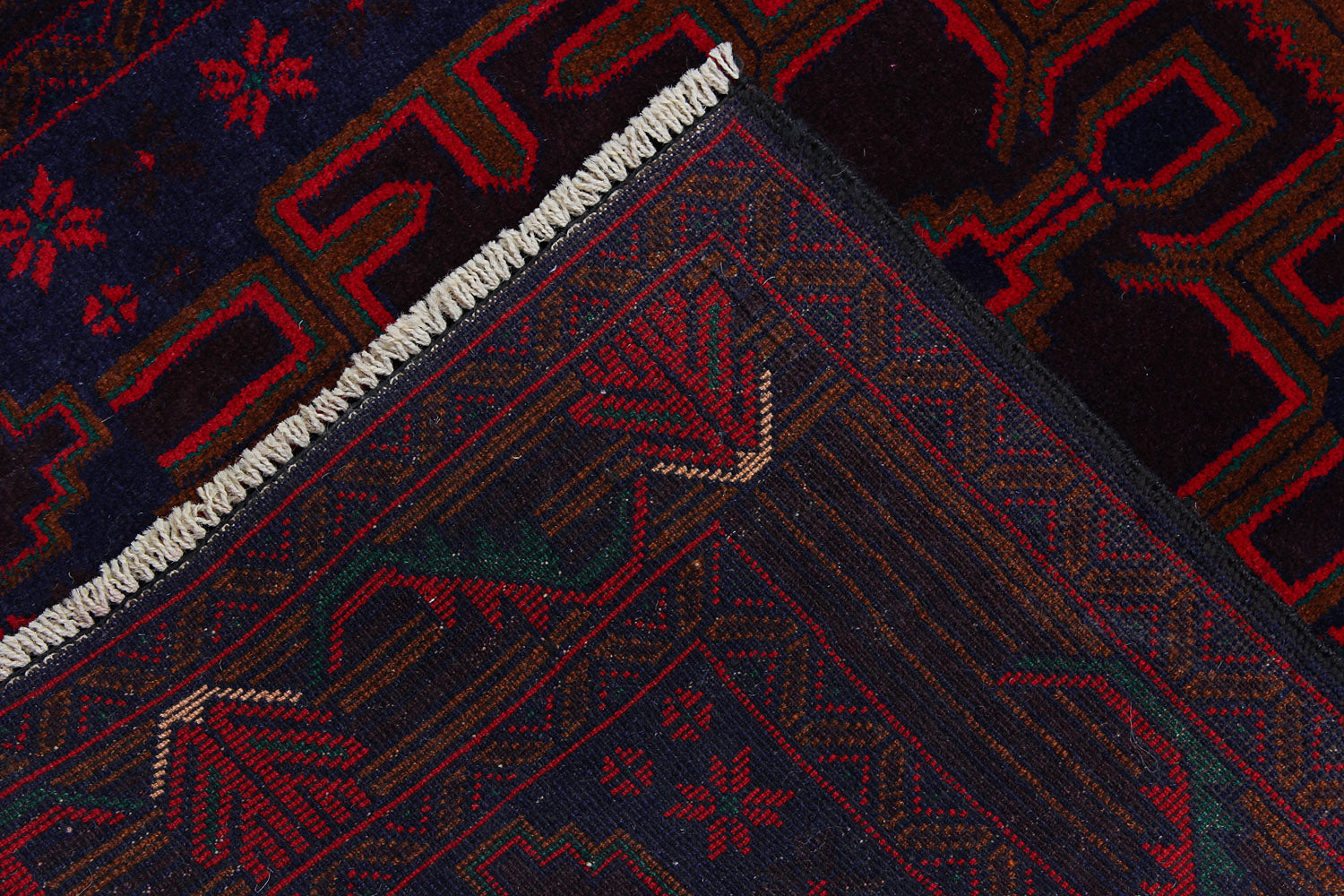 Handmade Adraskan Baluchi Afghan Rug