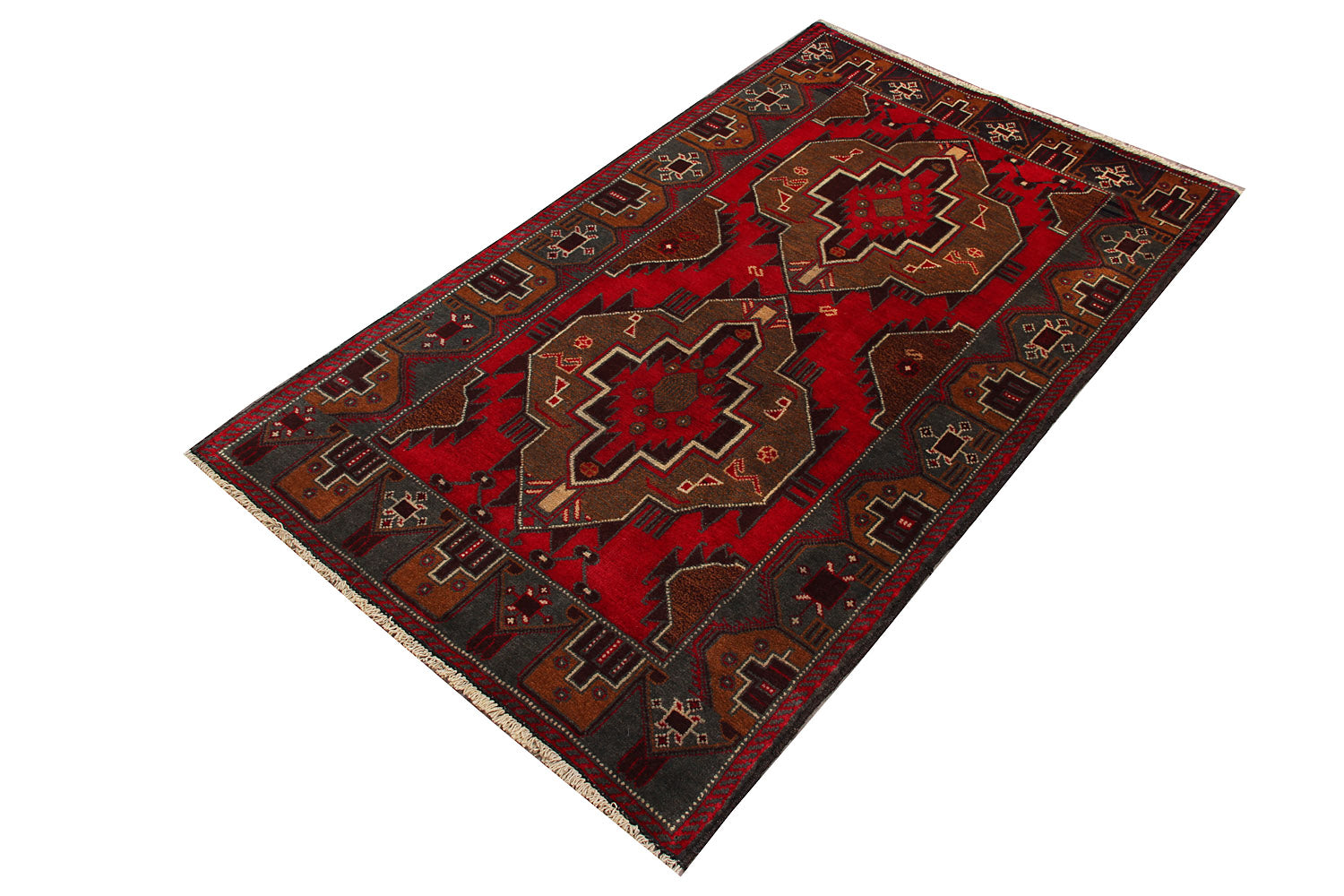 Handmade Adraskan Baluchi Afghan Rug