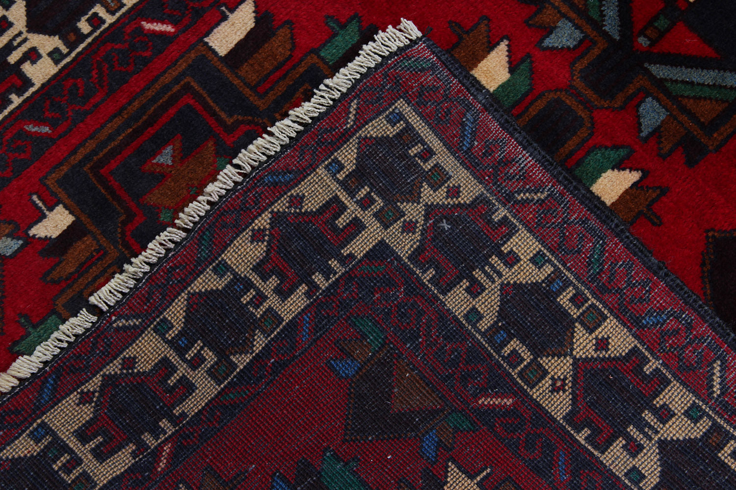 Handmade Adraskan Baluchi Afghan Rug