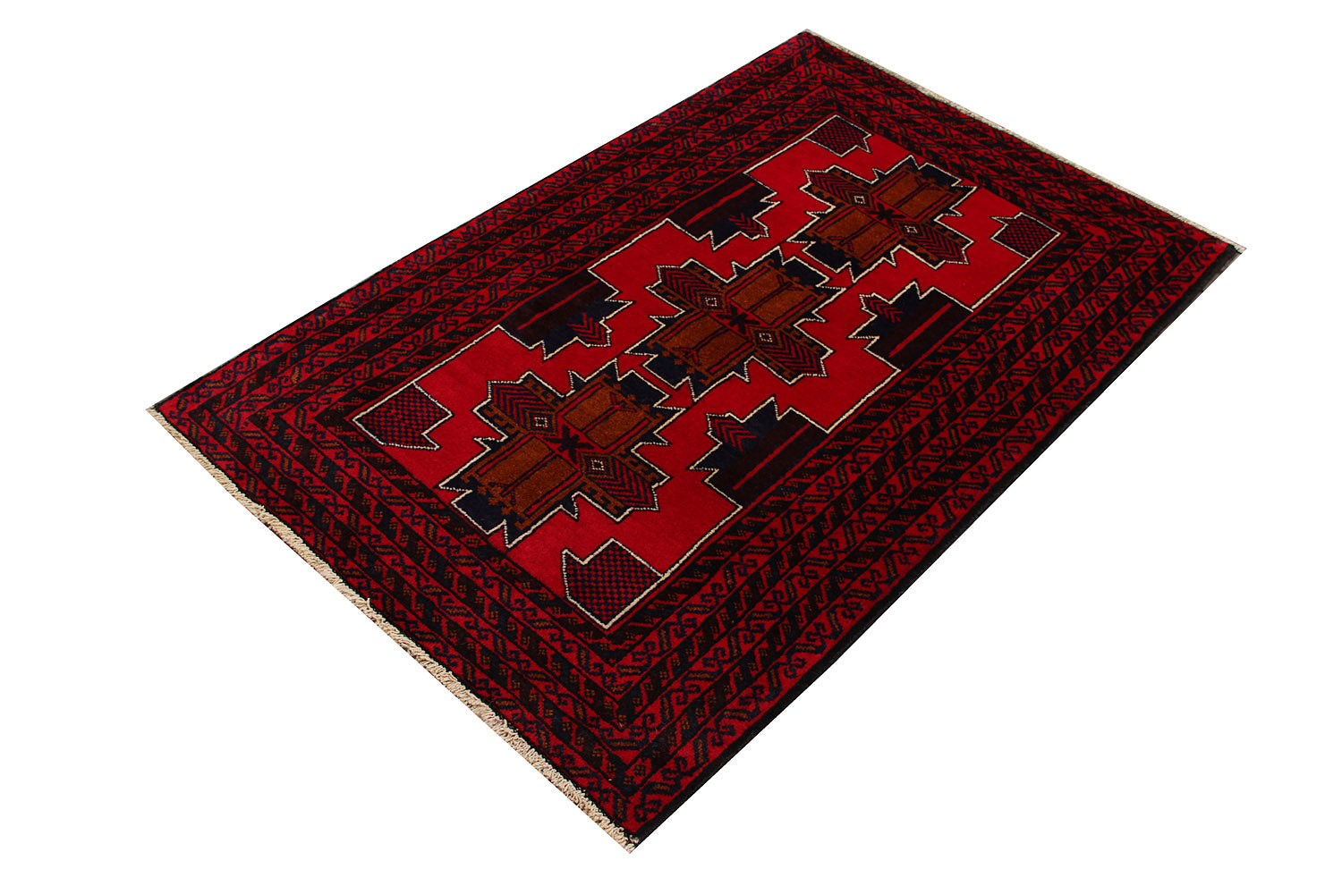 Handmade Adraskan Baluchi Afghan Rug